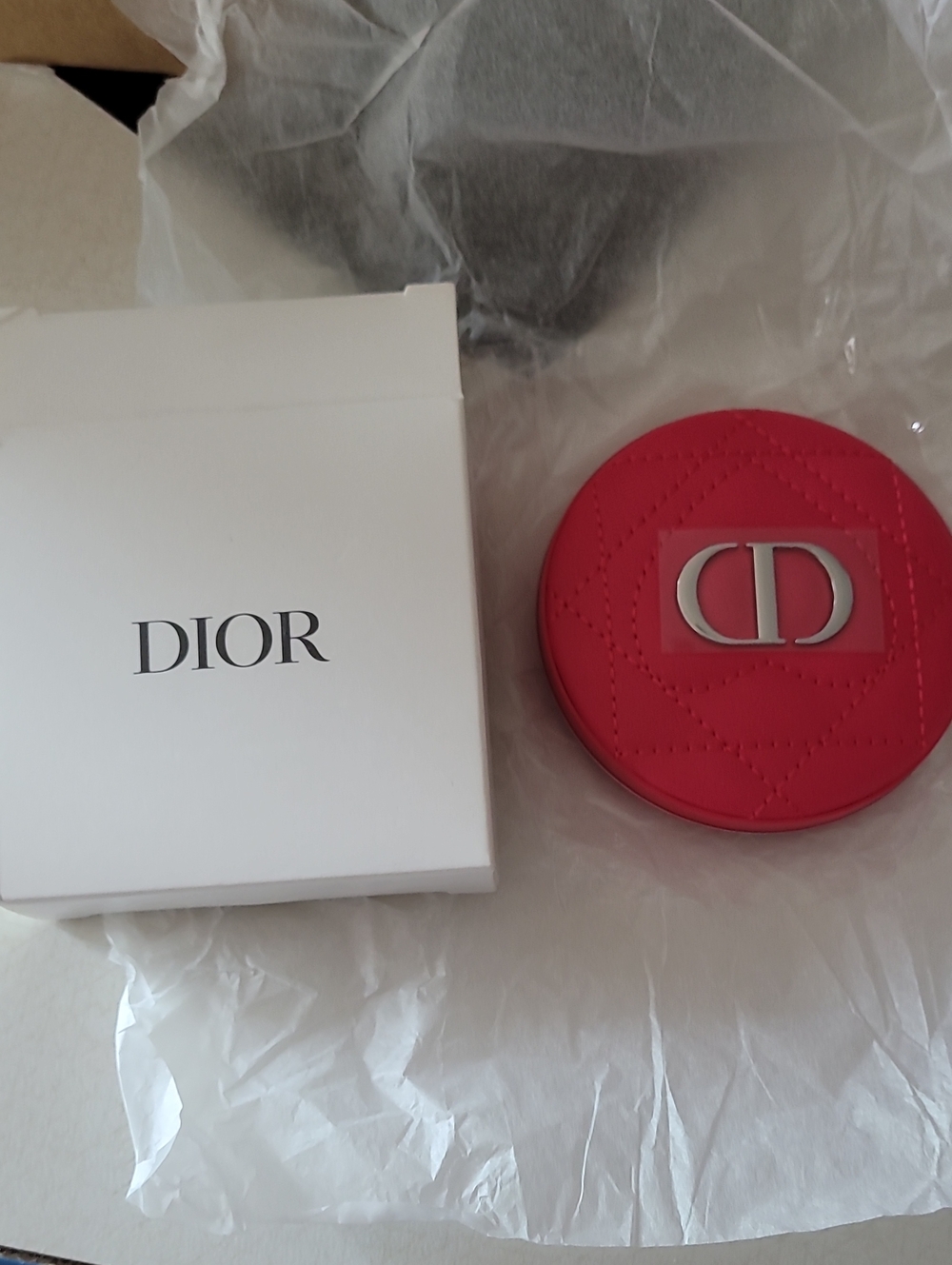 Dior Hot Pink Quilted CD Compact  Mirror